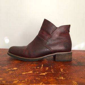 Women’s Timberland Leather Brown Ankle Boot SZ 7